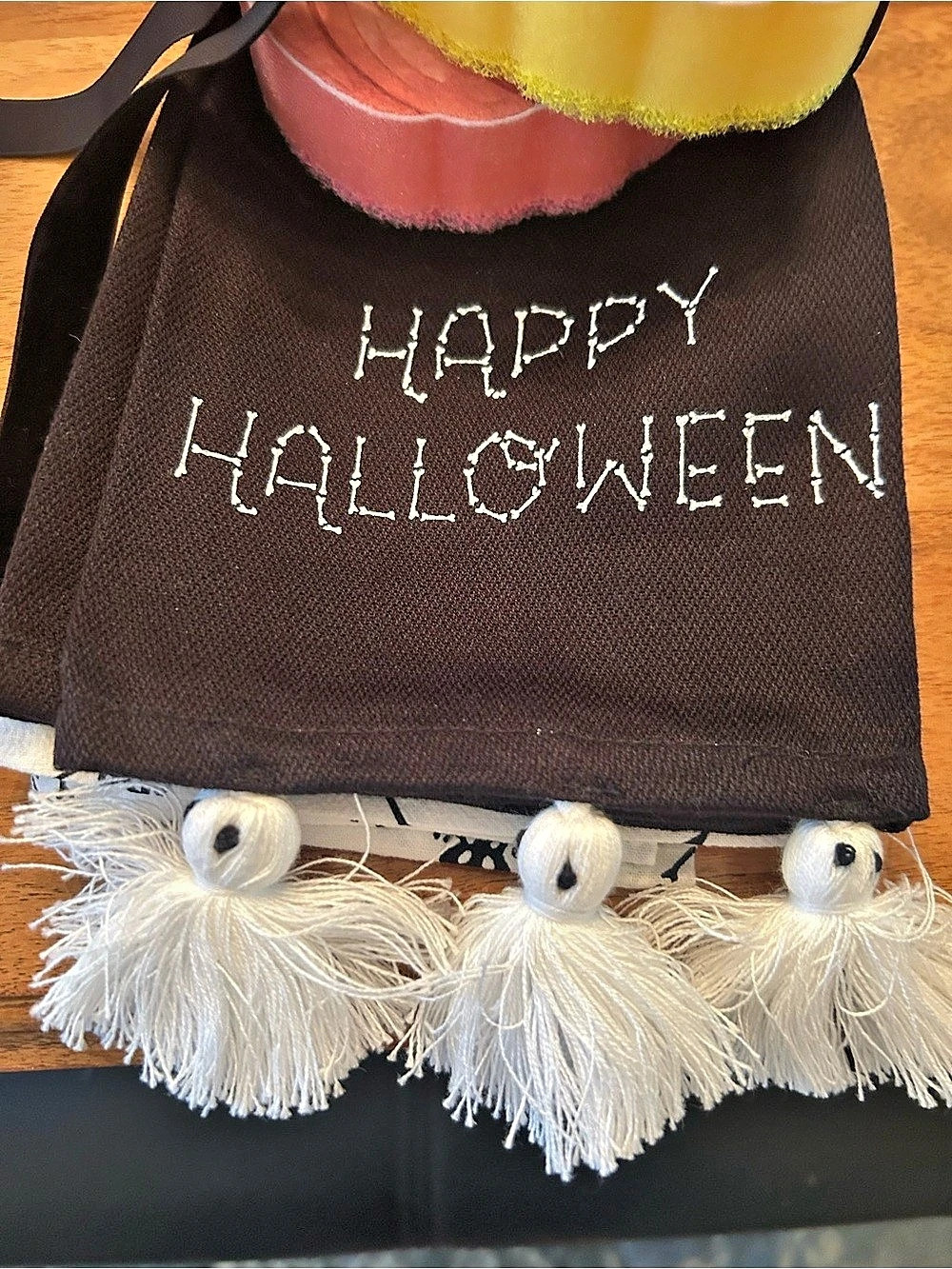 Halloween Kitchen Towels Black & Orange With 2 Sponges - Picture 5 of 5